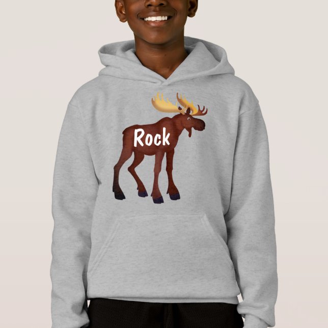 Camiseta Moose personalizável - Hoodie (Frente)