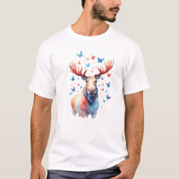 Moose Vetor Pintura De Animais Divertidos Adorávei