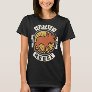 Camiseta Moose Vintage Classic Retro 60s 70s Animal
