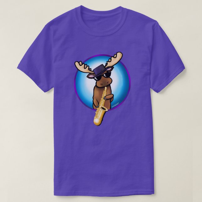 Camiseta Moosicioso KiniArt Saxofone (Frente do Design)