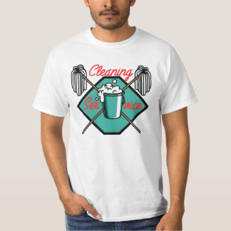 Camiseta mop de serviço de limpeza
