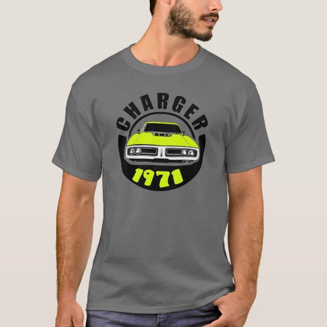 Camiseta Mopar - Camisa-T do Carregador de Ponta 1971 (Frente)