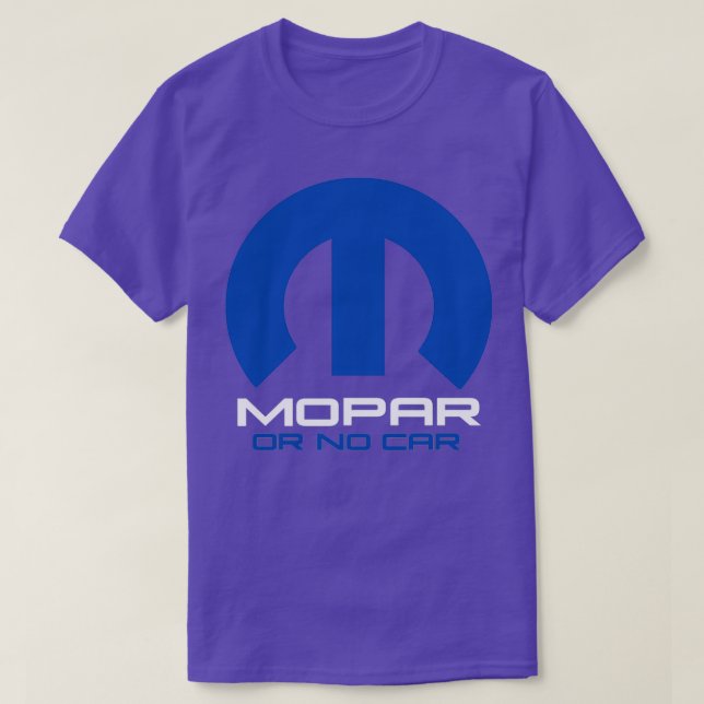 Camiseta Mopar sem esvaziamento de peças do carro (Frente do Design)