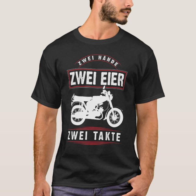 Camiseta Moped Dois Ovos Duas Mãos Dois Traços 150 Ostálgic (Frente)