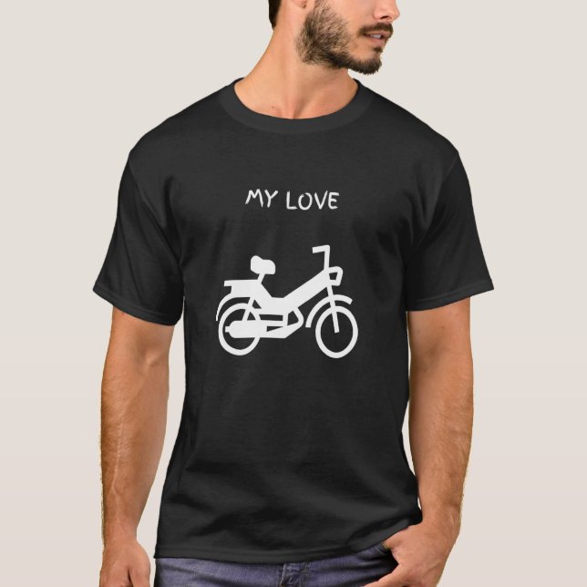 Camiseta Moped moped two stroke 2 stroke saying motorbike t (Frente)