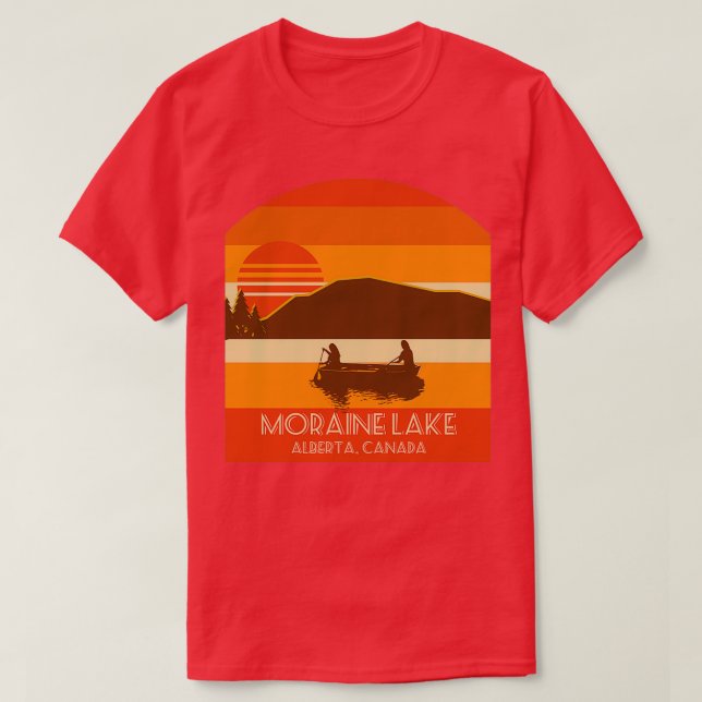Camiseta Moraine Lake Alberta Canada (Frente do Design)
