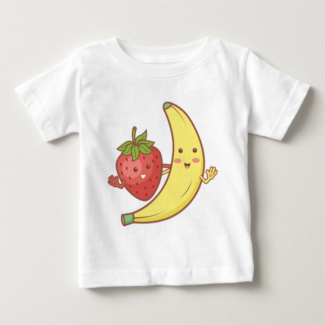 Camiseta Morango com bebê (Frente)