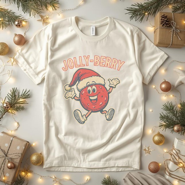 Camiseta Morango-doce - Fruta de Natal engraçada (Criador carregado)