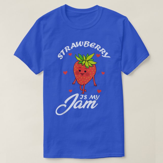 Camiseta Morango É Minha Fruta Doce, Bonita Morango J (Frente do Design)