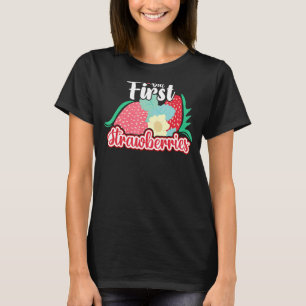 Camiseta Morango Fruta Jardineiras Sementes Morango