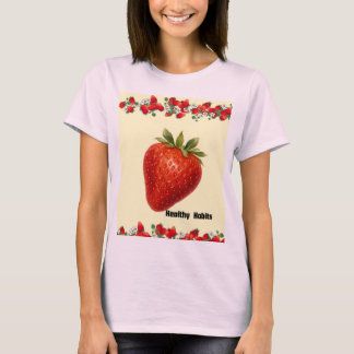 Camiseta Morango Hábitos Saudáveis – Boas-vindas F