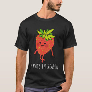 Camiseta Morango Morango Gráfico Gráfico Curto Morango Mora