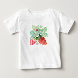 Camiseta Morango, morango, vermelho, fresco, maduro, doce,