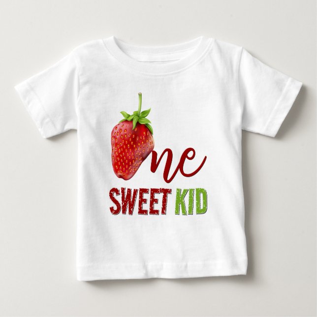 Camiseta Morango ONE Berry Primeiro Aniversário (Frente)