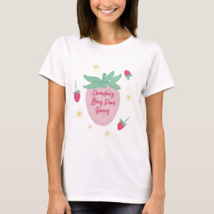 Camiseta Morango Orgulhosa Mamãe
