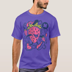 Camiseta Morango Presente para Meninas Vegetarianas