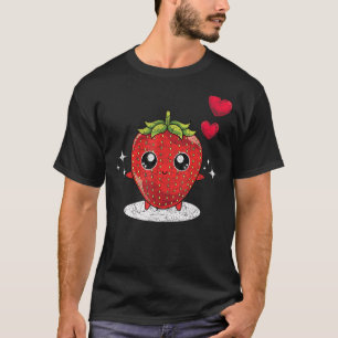 Camiseta Morango Vermelho Berry Fruta de Verão Morango