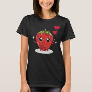 Camiseta Morango Vermelho Berry Fruta de Verão Morango