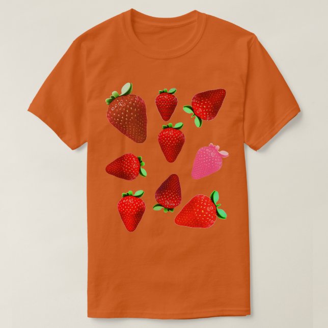 Camiseta morangos (Frente do Design)