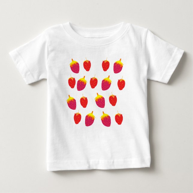 Camiseta Morangos Baby Romper (Frente)