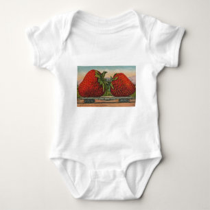 Camiseta Morangos Giant Antiguidade Diversão da Fruta