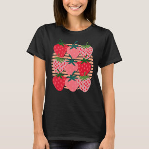 Camiseta Morangos Red Berry Comida Verão Retro Str