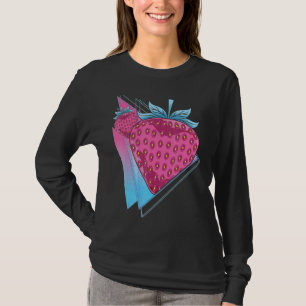 Camiseta Morangos Vaporwave Red Berry Summer Fruta Stra