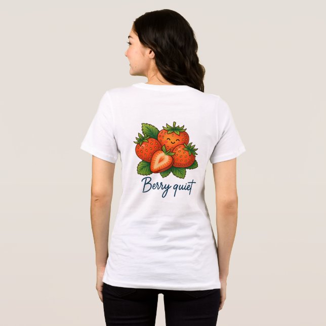 Camiseta Morangue Muito Bonito Morango Trocadilho | Fruta E (Verso completo)