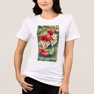 Camiseta Morangueiro Vermelho Bonito Personalizado