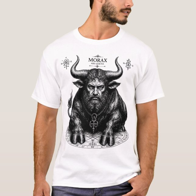 Camiseta Morax O Guardião Goético Desperta (Frente)
