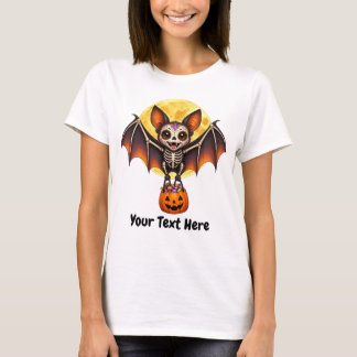 Camiseta Morcego Calavera em Voo