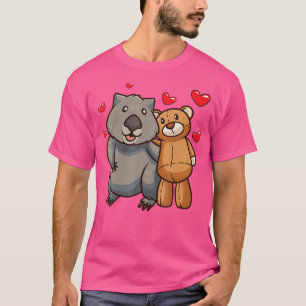Camiseta Morcego Com Animais E Corações Encheados