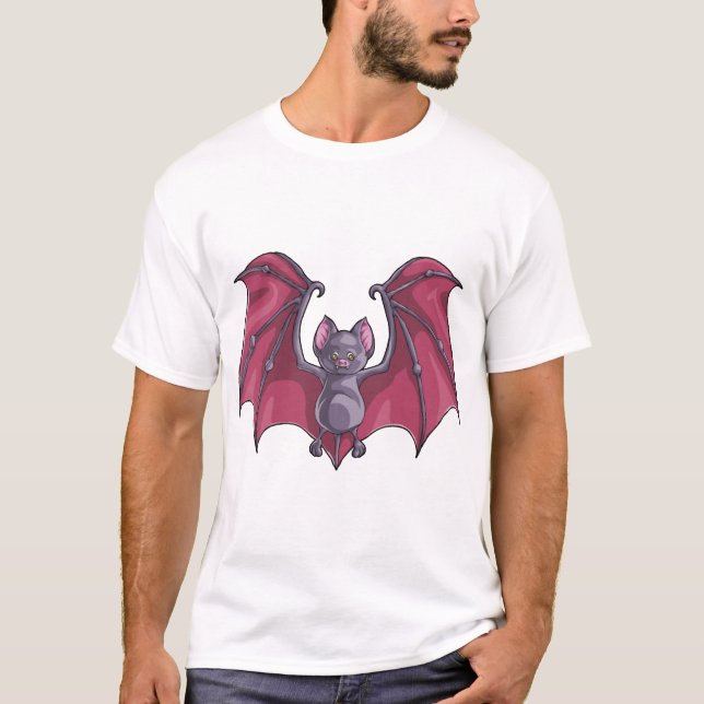 Camiseta Morcego de Halloween (Frente)