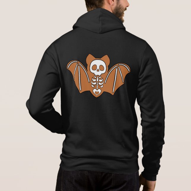 Camiseta Morcego Esqueleto de Pão de Mel (Verso)