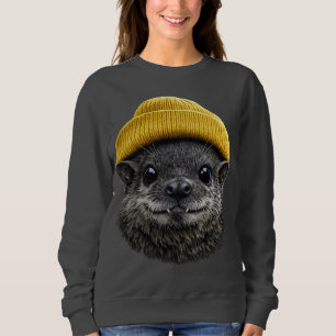 Camiseta Morcego Fofo em Touca - Design de Morcego Vintage
