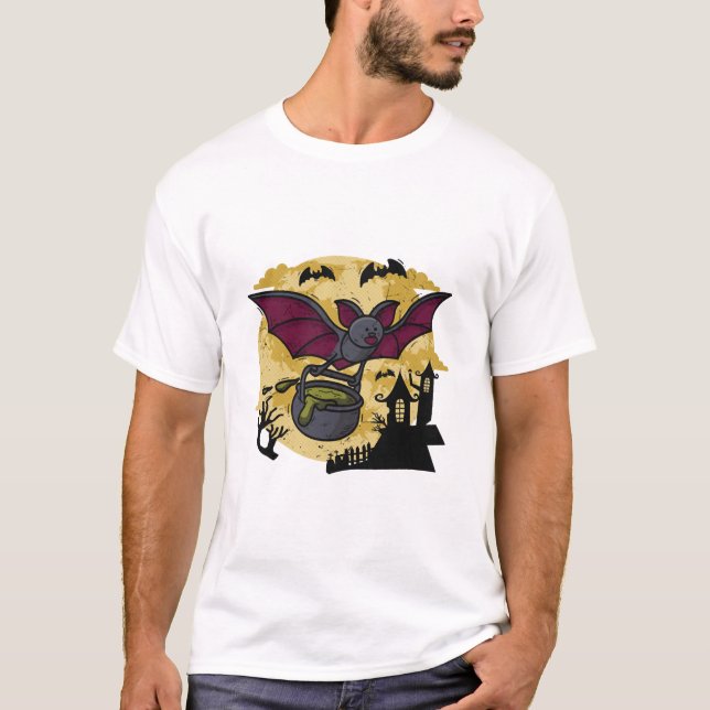 Camiseta Morcego Halloween (Frente)