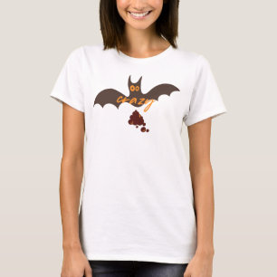 Camiseta Morcego Louco do Halloween