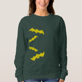 Camiseta Morcegos Amarelos Voadores de Halloween