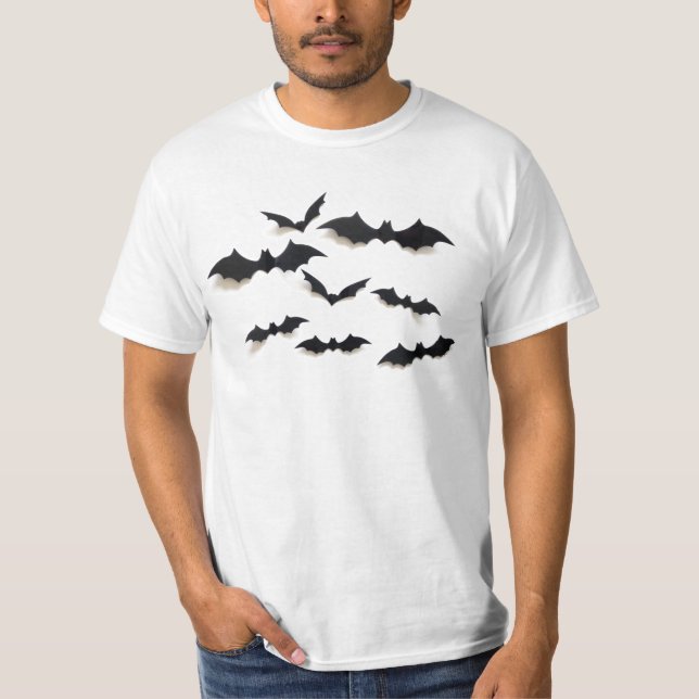 Camiseta Morcegos de Halloween (Frente)
