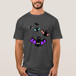 Camiseta Morcegos de Halloween da Moda