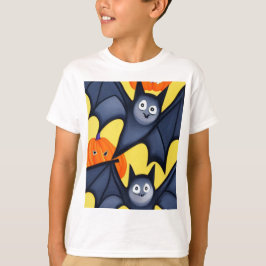 Camiseta Morcegos e Abóboras