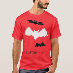 Camiseta Morcegos no Halloween