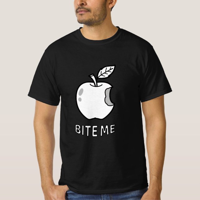 Camiseta Morda-me a Apple Rude (Frente)