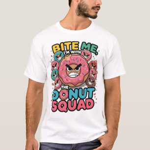 Camiseta Morda-me, estou com a Rosquinha T-Shi da Rosquinha