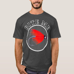 Camiseta Morda-Me Pescar Voo Engraçado