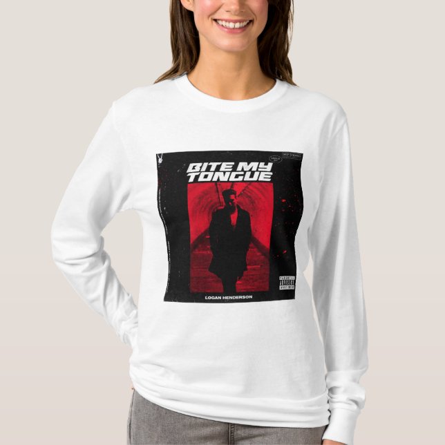 Camiseta morda minha língua (Frente)