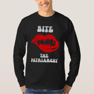 Camiseta Morda O Patriarcado Vampiro Dia das Bruxas Pró Esc