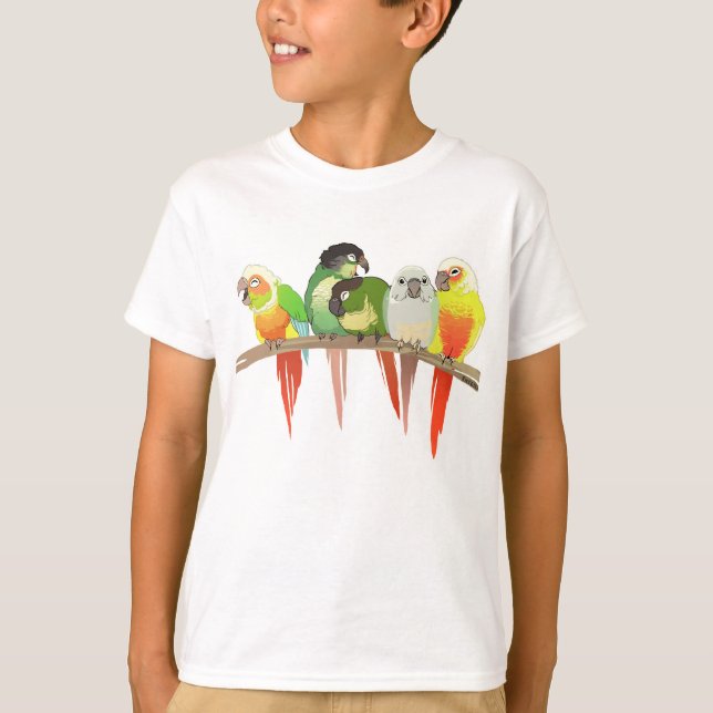 Camiseta Mordente verde Conures (Frente)