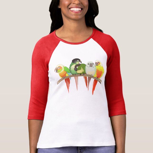 Camiseta Mordente verde Conures (Frente)