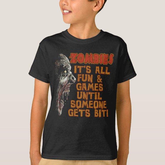 Camiseta Mordida do zombi (Frente)